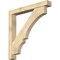 Ekena Millwork Balboa Block Rough Sawn Bracket w/ Offset Brace, Douglas Fir, 6"W x 44"D x 44"H BKT0604X44X44BOA05RDF - alternate 1